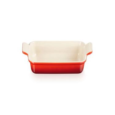 Imagem de TRAVESSA RETANGULAR LE CREUSET HERITAGE 19CM EM CERÂMICA VERMELHO 71102190600001