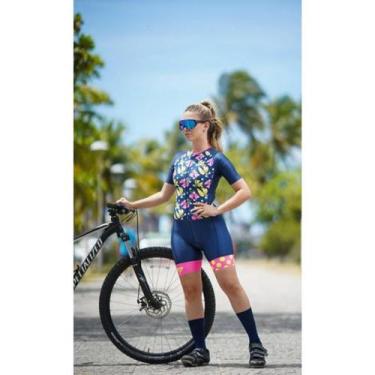 Imagem de Macaquinho ciclismo ciclopp Flor tamanho P