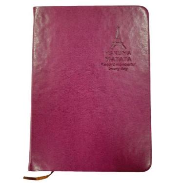 Imagem de Agenda Permanente 120fl Hakuna Matata 11x15cm Roxo - Quanhe