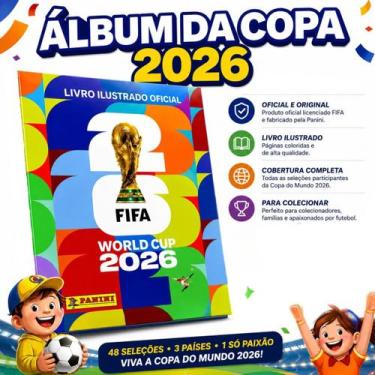 Imagem de Album Figurinhas Copa 2026 Panini Oficial Original Colecionador Premiu