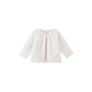 Imagem de Casaco Bolero Branco Aveludado Menina Kukiê, Branco, 1