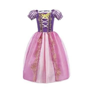 Imagem de Fantasia De Princesa Para Meninas, Vestido De Carnaval Rapunzel, Bela,