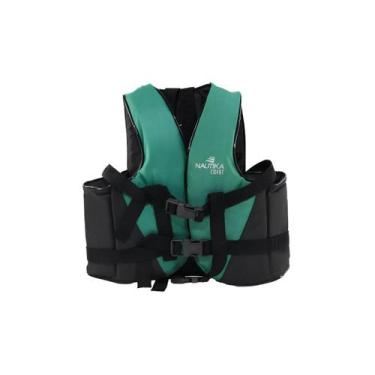 Imagem de Colete salva vidas coast flutuante nautika até 20kg verde/preto