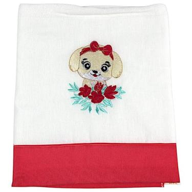 Imagem de Toalha Fralda de Bebê LUMANA Bordada  Algodão Macio Duplo - Rosa pink