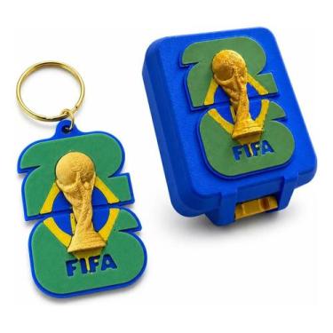 Imagem de Caixa Porta Figurinha Premium Copa Do Mundo 2026 Suporta 200 - TOP 3D 