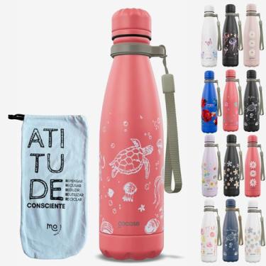 Imagem de KIT Garrafa Térmica Gocase URBAN Original 500ml Estampas com Eco Saqui