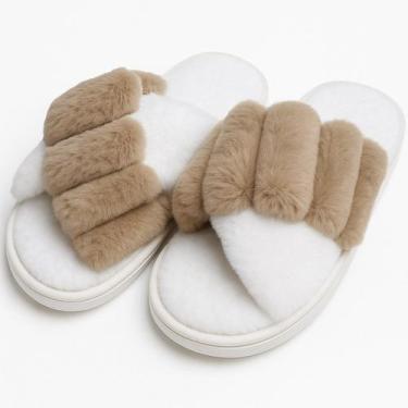 Imagem de Pantufas Chinelos Sapatos De Inverno Pelúcia Aconchegantes - Genérico,