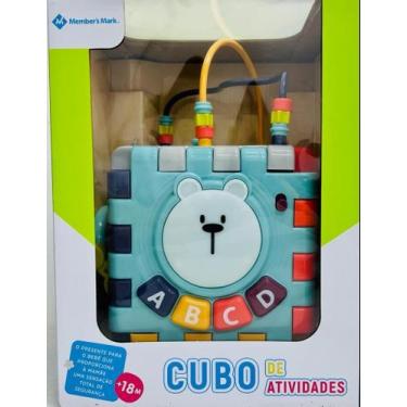 Imagem de Brinquedo Educativo Cubo Didático Urso Bebê - Members - Member's Mark