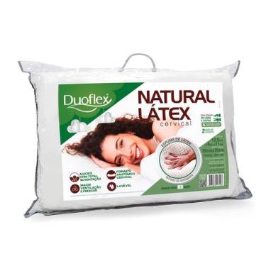 Imagem de Travesseiro Látex Cervical Duoflex Ortopédico