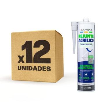 Imagem de Kit 12 Pu 40 400g Rejunte Acrílico Barone Diversas Cores