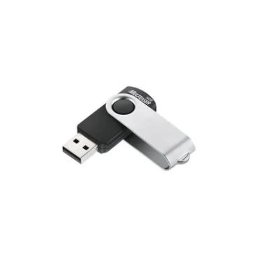 Imagem de Pen Drive 16GB, Multi Pd588, Twist2, Preto/Prata