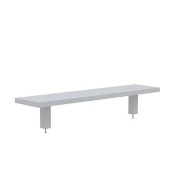 Imagem de Prateleira Divisor Central 1300x203mm PCCP130 Cinza - Pandin Móveis
