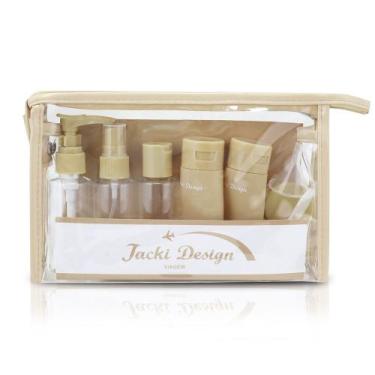 Imagem de Kit Completo p/ Viagem com 10 Frascos e Necessaire Organizador Jacki D