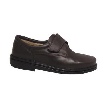 Imagem de Sapato 100% Couro Opananken Diabetic's Line 35506, Cafe, 39