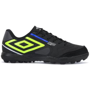 Imagem de Chuteira Society Umbro Pro 5 Bump Club Masculino, Preto, Limão, Royal,