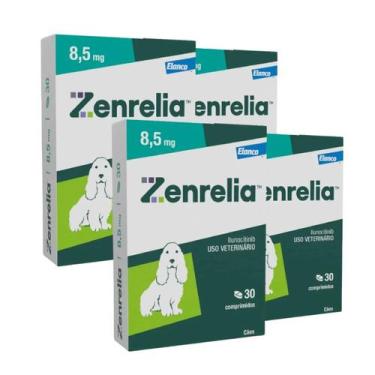 Imagem de Combo 4 Zenrelia 8,5mg Dermatológico Elanco para Cães - 30 Comprimidos