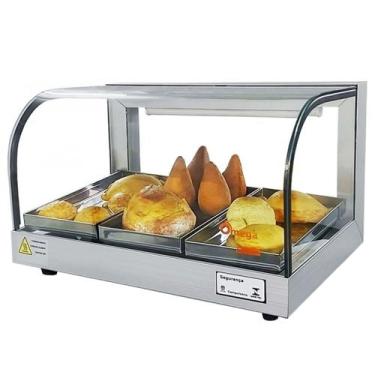 Imagem de G3 - Estufa Gama para salgados semi curva 3 bandejas Prata - 220V - Om