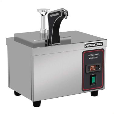 Imagem de Dispenser Aquecido da 1 para Molhos e Coberturas com Capacidade 2L e Aquecimento Até 80 graus C em 220V Aço Inox Metalcubas