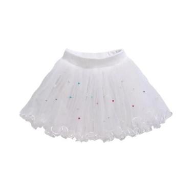 Imagem de Saia Tutu Rosa E Preta De 3 Camadas Para Meninas De 3 a 14 Anos, Saia 