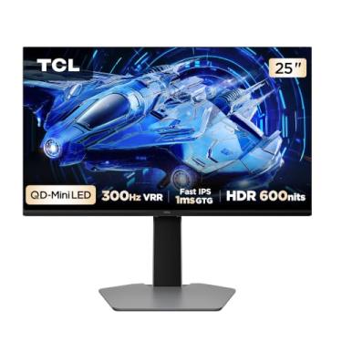Imagem de Monitor Gamer TCL 25 Polegadas QLED Mini LED Full HD G64 300Hz 1ms (GtG) Freesync HDR 600 nits 25G64