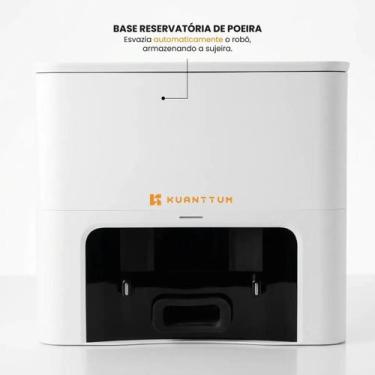 Imagem de Robô Aspirador de Pó Inteligente Kuanttum X10 Branco 127V com Wi-Fi e 