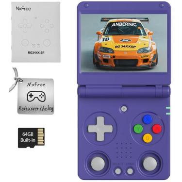 Imagem de Consola de jogos retro NXFree RG34XXSP 3,4" IPS 64GB Indigo
