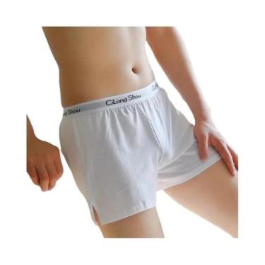 Imagem de Pijamas Masculinos De Algodão Macio E Respirável, Shorts Soltos, Boxer