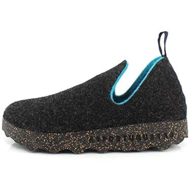 Imagem de ASPORTUGUESAS Mocassins Femininos, Antracite e sola preta, 9-9.5