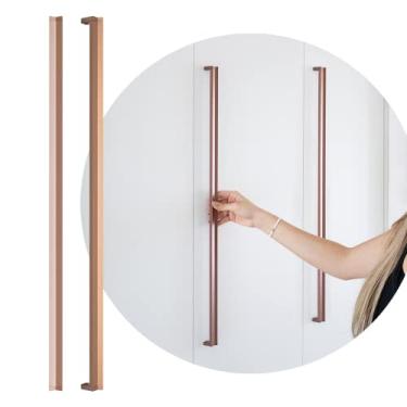 Imagem de Puxador De Gaveta Alça Porta Armario Cobre Closet Fly 640mm (Cobre Fosco)