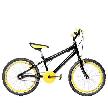 Imagem de Bicicleta Infantil Masculina Aro 20 Aero Preta e Amarela