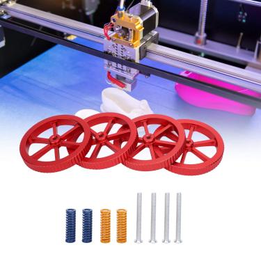 Imagem de Porca de nivelamento apertada manualmente para impressora 3D, kit de nivelamento de impressora 3D resistente à corrosão, firme para CR‑10 mini CR 10S Pro Cr‑10 Plus CR ‑10S