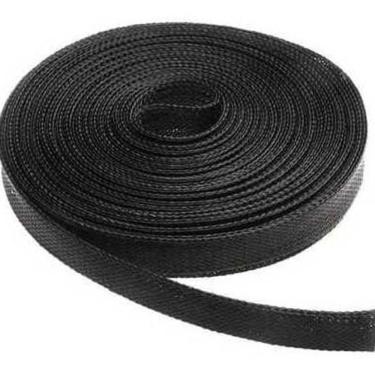 Imagem de 10M Manta Nautica Nylon Expansiva Preta Para Fueltech 10Mm