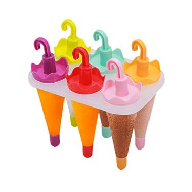 Imagem de Luxshiny Doméstico 6 Unidades Bandeja De Gelo Forma De Gelo Forma De Picolé Máquina De Picolé Fazedor De Gelo Sorvete Sorvete De Casquinha