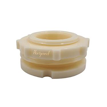 Imagem de Horiznext Encaixe de anteparo ABS de 3,8 cm, conector de tubo de plástico para tubo de chuva ao ar livre, kit de torneira de mangueira de jardim, balde de drenagem de galão (1 peça)