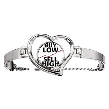 Imagem de N/A N/A Compre pulseira de arame com joias de coração de Art Deco da Buy Low Sell, medium, metal