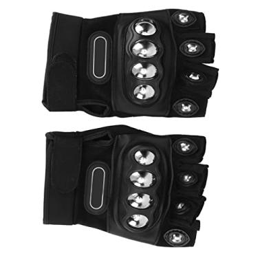 Imagem de Luvas para andar de bicicleta, confortáveisDescanso para as mãos luvas de ciclismo pretas respiráveis ​​tecido de nylon para esportes para motocicletas para atividades ao ar livre