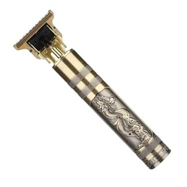 Imagem de Maquina Cortador Aparador De Cabelo Barba Vintage Recarregável Com 4 Pente Acabamento Pelos Pezinho Perna Peito Retro