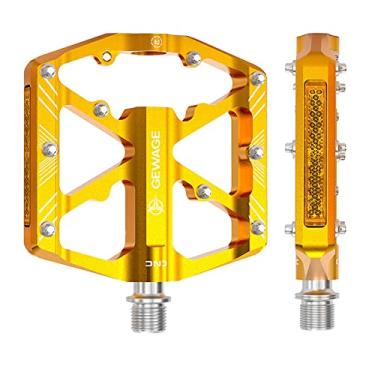 Imagem de Fancyes Pedais MTB, pedais liga de alumínio, pedal bike com 3 pedais rolamento,