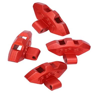 Imagem de Pinças de freio réplica, pinças de freio de metal fáceis de instalar Alta resistência à tração duráveis ​​para TRAXXAS UDR 1/7 carro RC(vermelho)