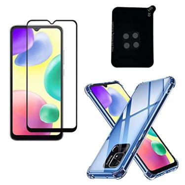 Imagem de Kit Capinha Anti Impacto + Película Cerâmica+ Película Câmera Xiaomi Redmi Note 11s Redmi 10C Poco X4 Pro (Redmi 10A)