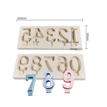 Imagem de Molde  De Silicone Números Completo  Vela