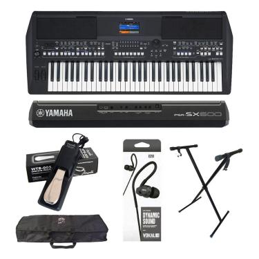 Imagem de Teclado Yamaha Psr-sx600 + Fonte+ Capa +Suporte +Pedal +Fone