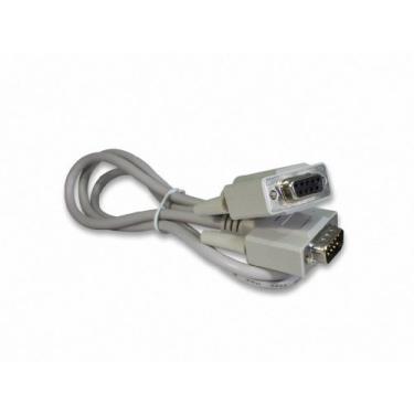 Imagem de YCS Basics DB9 9 Pin Serial / RS232 Cabo de extensão macho/fêmea, Cinza, 003 Ft