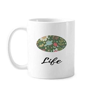 Imagem de Caneca de cerâmica para pintura de flores verde escuro cerâmica xícara de café porcelana louça