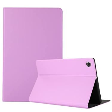 Imagem de Capa ultrafina para Lenovo Tab M10 Plus Capa para tablet de 10,6 polegadas (3ª geração), capa traseira de TPU multi macio hibernar/despertar, capa protetora fina à prova de choque para tablet (cor: roxo)