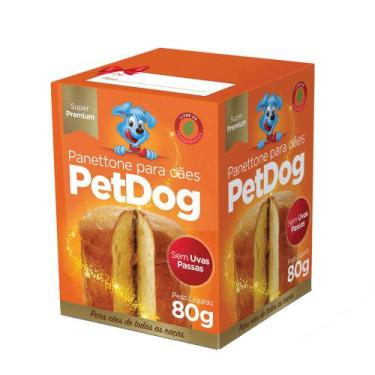Imagem de Panettone Pet Dog Para Cães Sabor Tradicional 80G