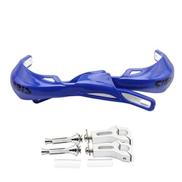 Imagem de Proteção Do Guiador Da Motocicleta 28mm 22mm Handguard Handle Bar Handle Guards Para KAWASAKI YAMA-&HA CR EXC YZF WRF HON-&DA SUZUKI Protetor Com luz LED (Color : Blue2, Size : 7/8" 22mm)