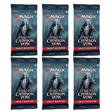 Imagem de 6 Packs Magic: The Gathering Draft Booster Pack Lot MTG Innistrad Crimson Vow