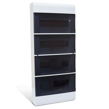 Imagem de Quadro Sobrepor Porta Fumê - Steck | Para 36 Disjuntores Cod. SCS36PT