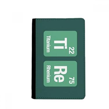 Imagem de Tire Chemical Element Porta-passaporte Ciência Notecase Burse Capa carteira porta-cartões